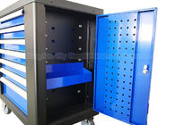 ящик 7 770mm Toolbox шкафа комода инструмента 30 дюймов средний голубой свертывая на колесах