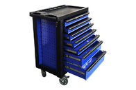 шкаф вагонетки Toolbox комода инструмента 7 ящиков панели 770x460x970mm складывая голубой черный